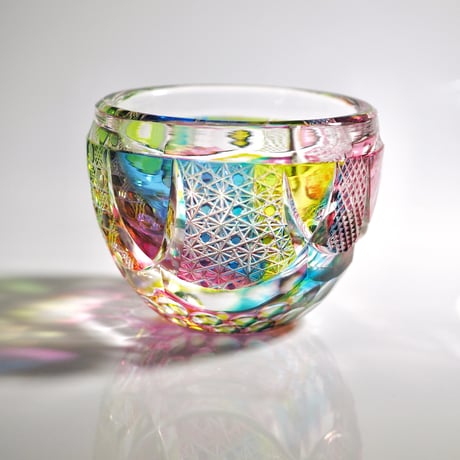 切子　特大花再最終ラスト値下げ ともきりこ TOMOKIRIKO