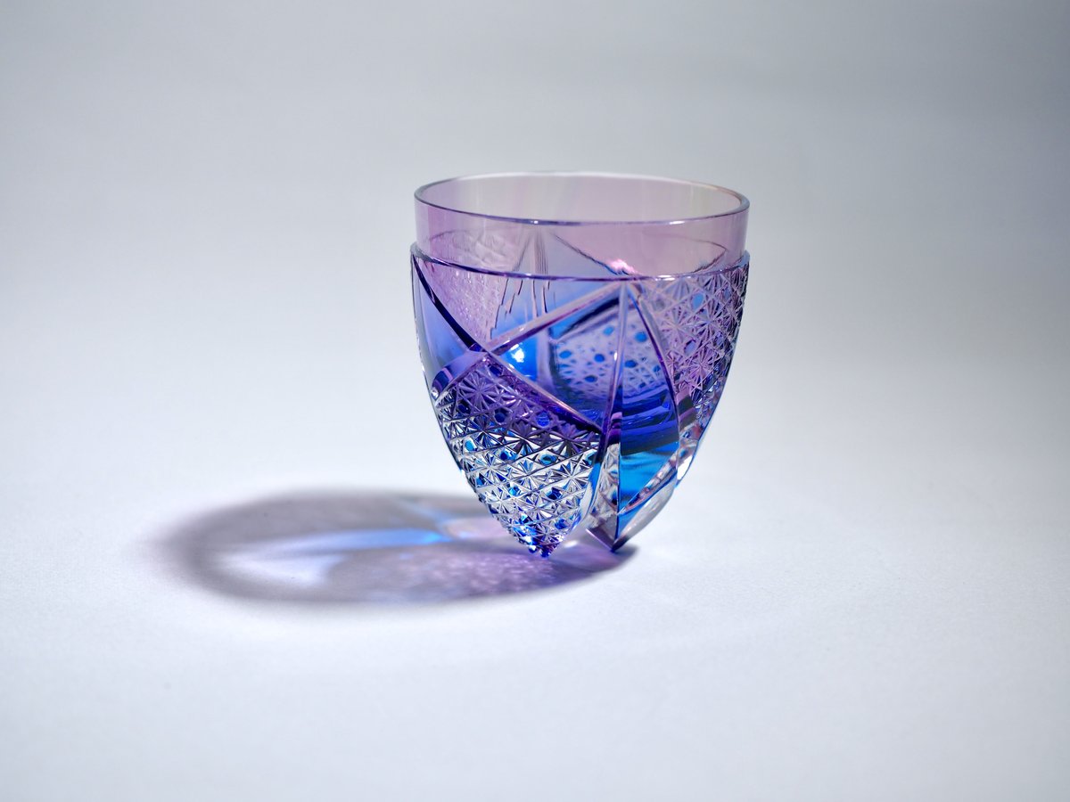 切子　ぐい呑　紫 江戸切子 剣菱 クリスタルぐい呑（紫） | 商品詳細 | 高島屋