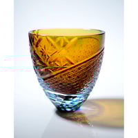 切子小鉢 透華 アンバー | ともきりこ TOMOKIRIKO