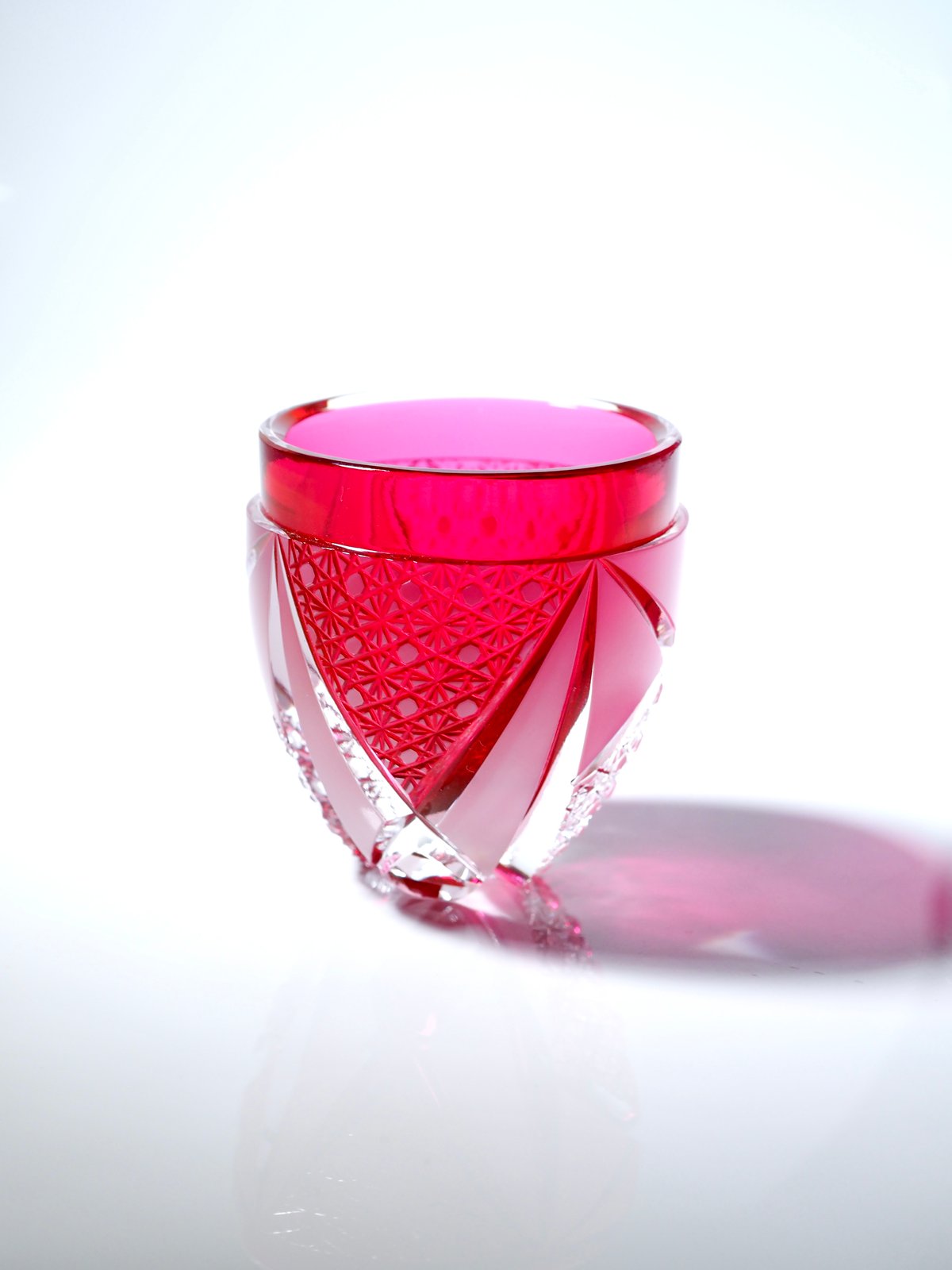 ぐい呑 常夜 金赤×白 | ともきりこ TOMOKIRIKO