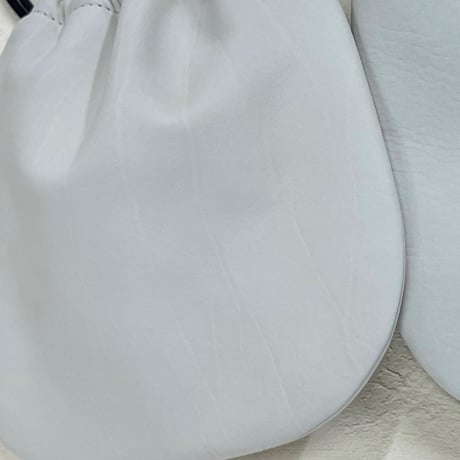 仔牛革 ミニ巾着　Sサイズ・ロング（ポシェット）（CMK-S-L）