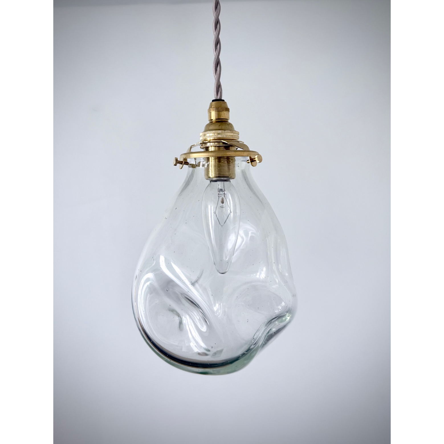 おおやぶみよ＿PAPIER/pendant light /clear/コード/真鍮 | HIZUKI
