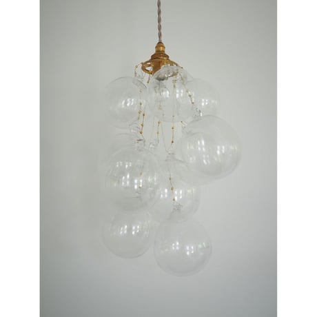 おおやぶみよ＿Memory /pendant light/コード/真鍮/ball/クリア