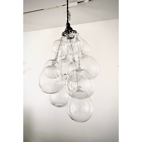 おおやぶみよ＿Memory/pendant light/ball/clear/コード/ブロンズ
