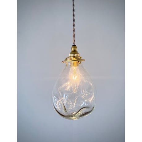おおやぶみよ＿PAPIER/pendant light /clear/コード/真鍮