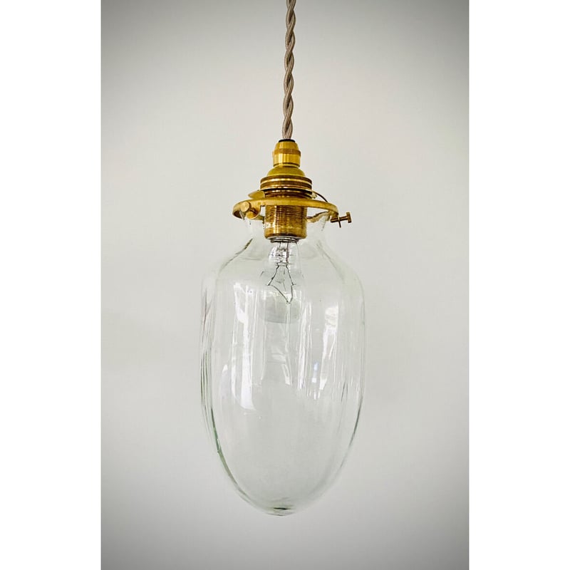 おおやぶみよ＿ランプシェード（丸長）モール コード/真鍮 | HIZUKI