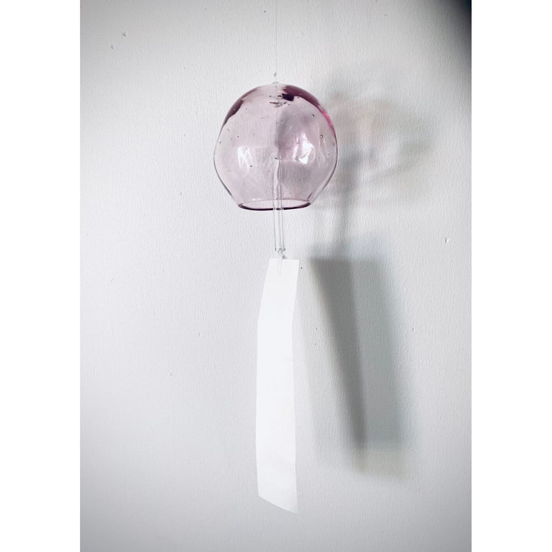 おおやぶみよスピカ風鈴ピンクガラス