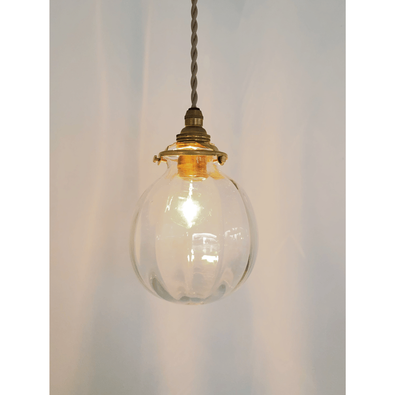 おおやぶみよ＿ランプシェード（丸）モール コード/真鍮 | HIZUKI