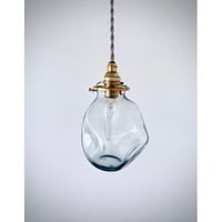 おおやぶみよ＿PAPIER/pendant light /Blue gray/コード/真鍮