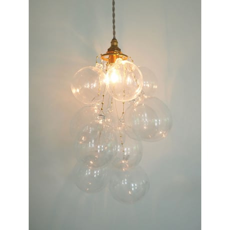 おおやぶみよ＿Memory /pendant light/コード/真鍮/ball/クリア
