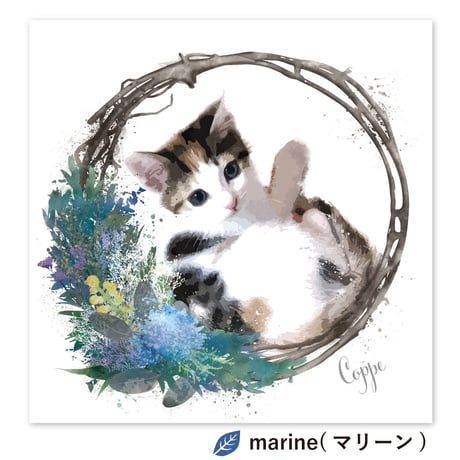 Crescent lease（クレッセントリース）　S4サイズ（33.3×33.3cm）
