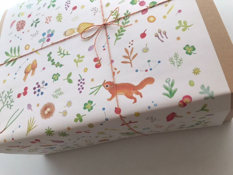 ラッピング紙見本ページ ポスト便/3個迄】any. paper 包装紙見本帖vol.08（100柄綴り/ボックス