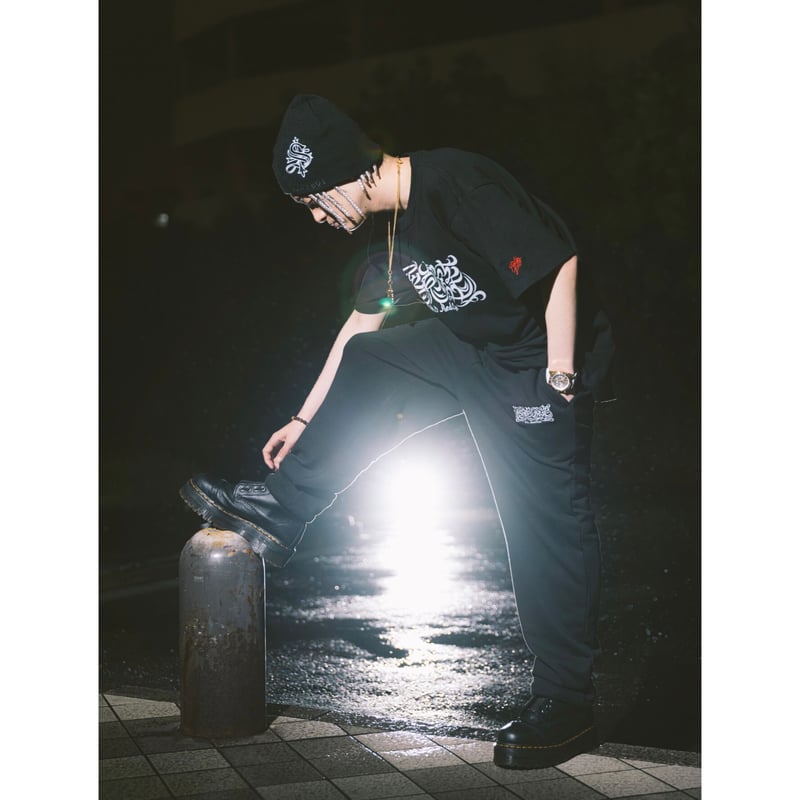 単品）悪党の詩REMIX スウェットパンツ 【BLACK】 | Red Eye