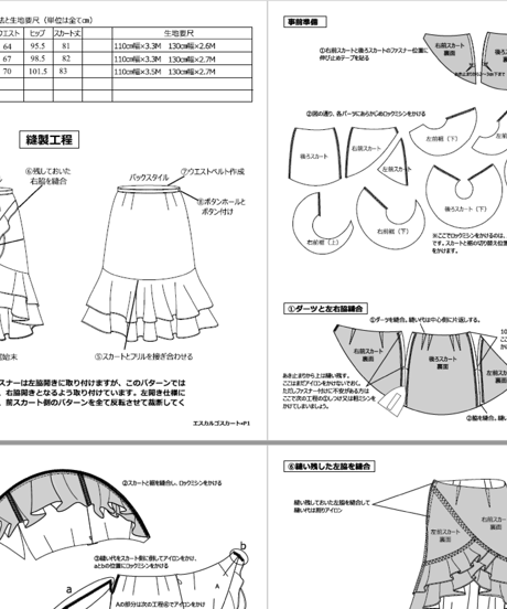 エスカルゴスカート　11号（A3ダウンロード用）
