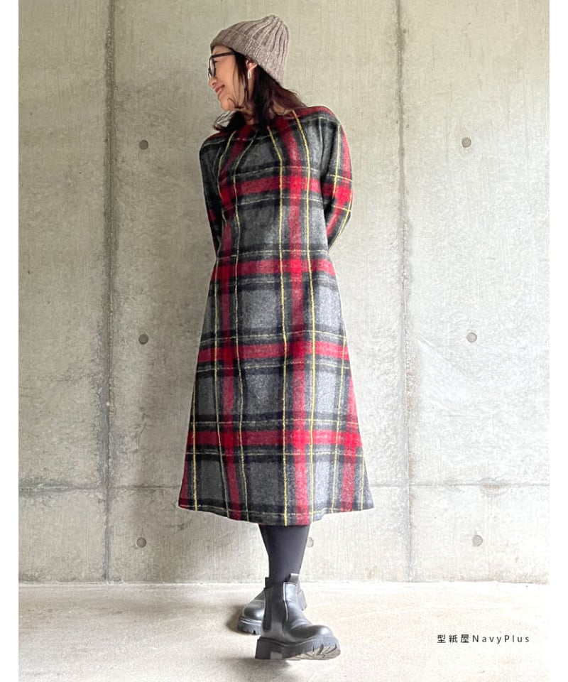 バーバリー ワンピース ニットワンピース ニットワンピース11号（A3ダウンロード用） | 型紙屋 Navy Plus