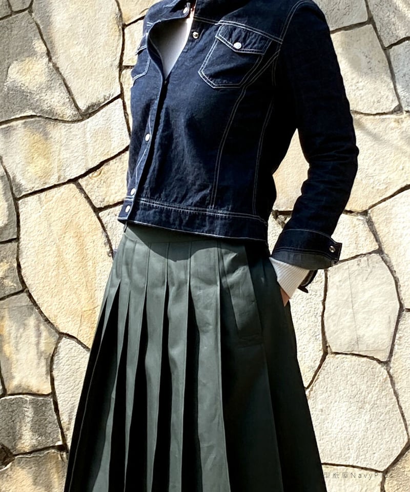 Acne Studios ネイビー プリーツスカート Acne Studios ネイビー プリーツスカート Acne Studios