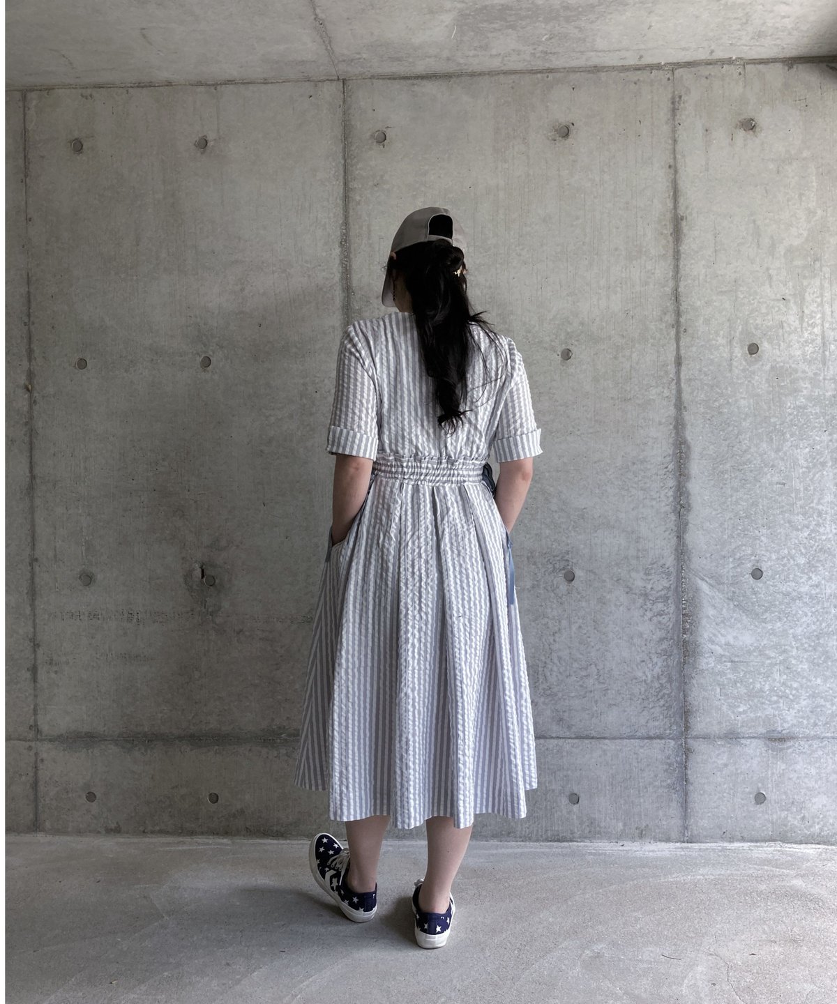 ドローストリングワンピース 9号（A3ダウンロード用） | 型紙屋 Navy Plus