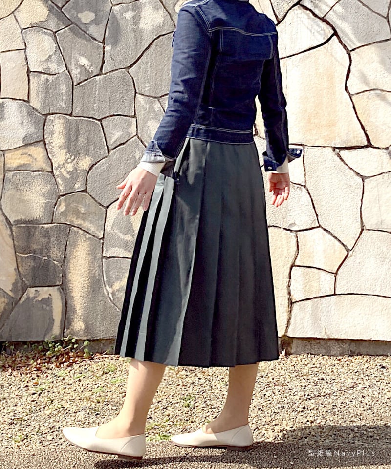 総プリーツスカート 7～15号（A0印刷済み型紙） | 型紙屋 Navy Plus