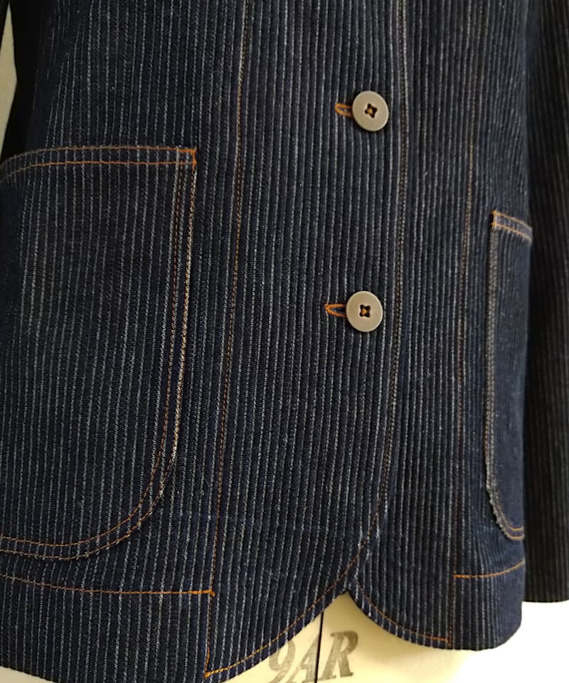 カバーオールジャケット 7号（A3ダウンロード用） | 型紙屋 Navy