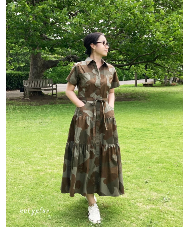 ティアードシャツワンピース 7号（A3ダウンロード用） | 型紙屋 Navy Plus