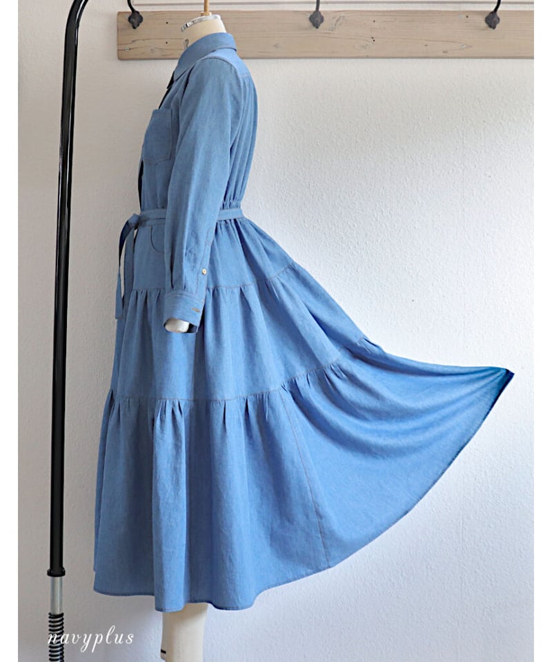 ティアードシャツワンピース 7号（A3ダウンロード用） | 型紙屋