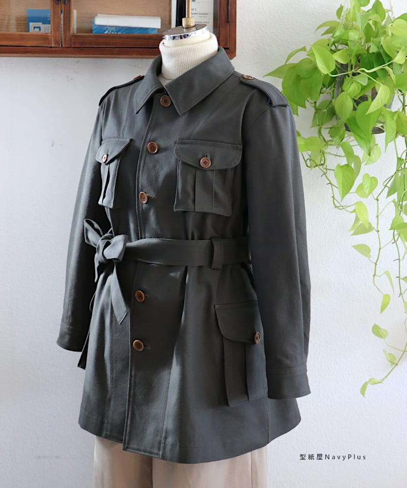 サファリジャケット13号（A3ダウンロード用） | 型紙屋 Navy Plus