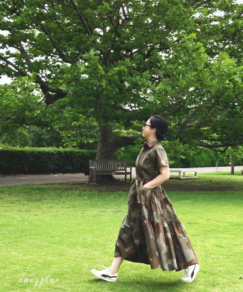 ティアードシャツワンピース 7~15号（A0印刷済み型紙） | 型紙屋 Navy Plus