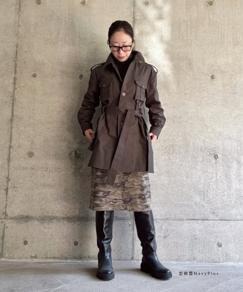 サファリジャケット 7～15号（A0印刷済み型紙） | 型紙屋 Navy Plus