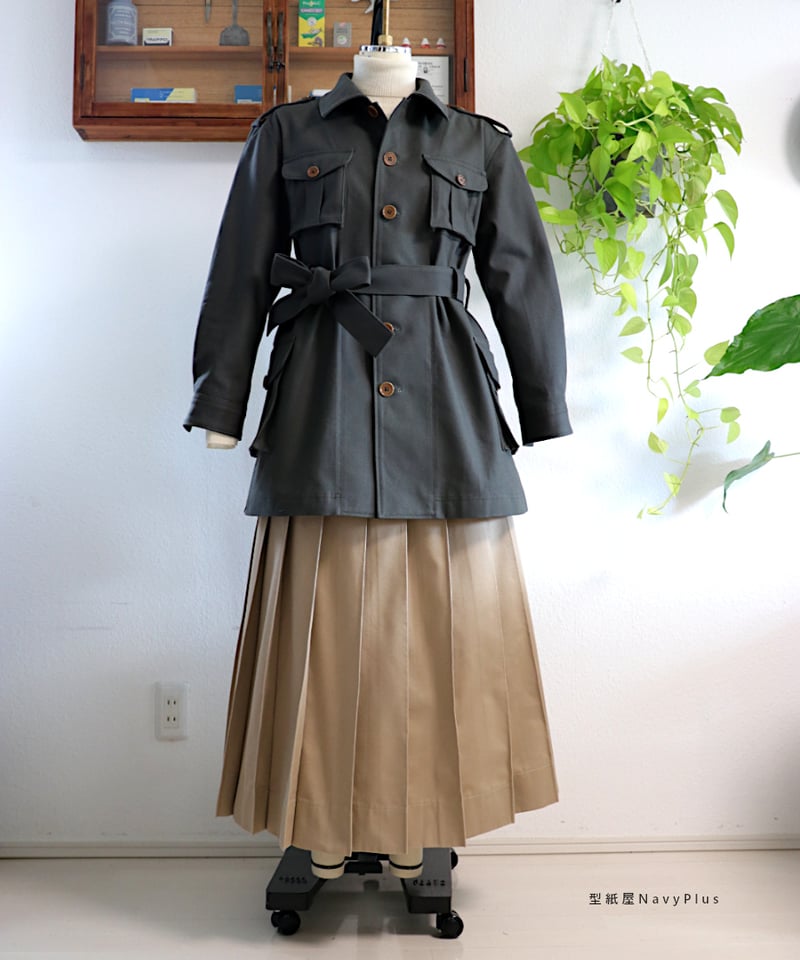 サファリジャケット 7～15号（A0印刷済み型紙） | 型紙屋 Navy Plus