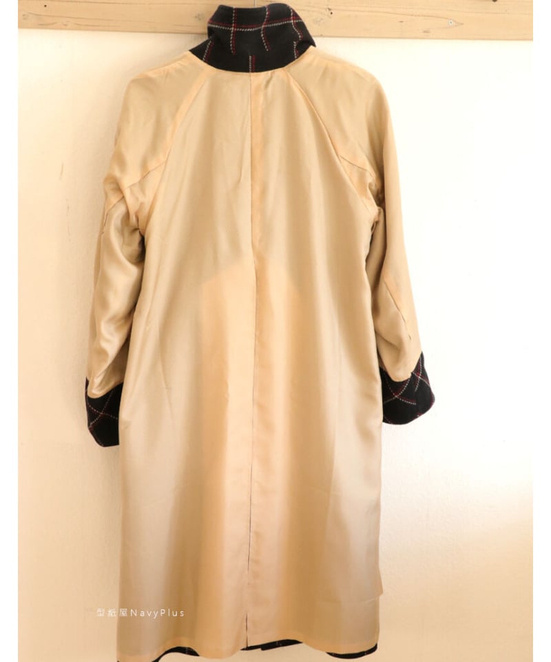 vintage 裏地総柄ショップコート Aquascutum アクアスキュータム 70s~80s ヴィンテージ 030879