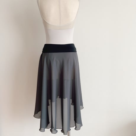 Hi-Lo Half Circular Skirt (43/64+belt) wide band