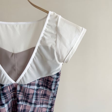 Mist Tartan（ミストタータン） B Neck / Half Sleeve　⑧