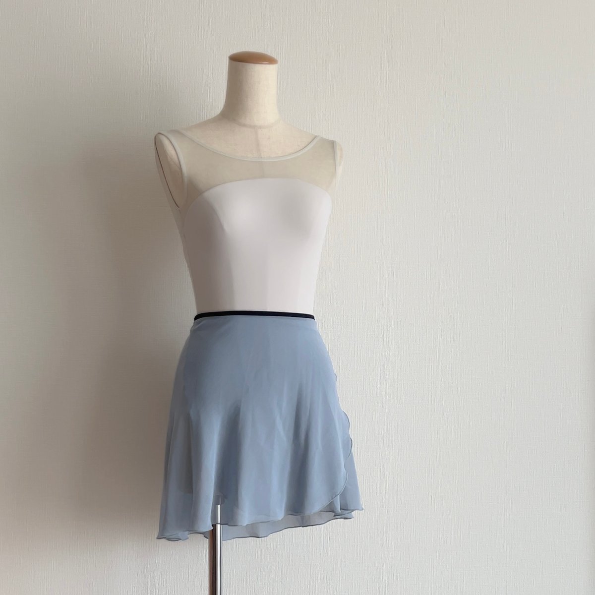 Wrap skirt_Smoke Blue（スモークブルー）* | Hanna Ballet
