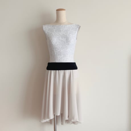 Hi-Lo Full Circular Skirt (40/58+belt) wide band