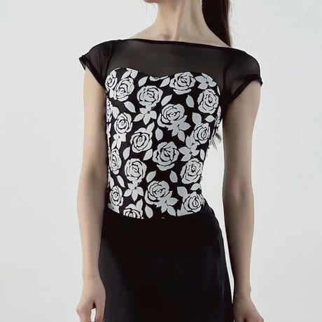 Noir Rose（ノワールローズ） B neck / Half Sleeve　⑥