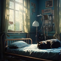 「シュレディンガーの猫」　A4ポスターアートワーク