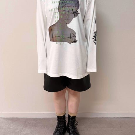 【ight】stone white L/S TEE