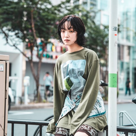 【ight】urban olive L/S TEE