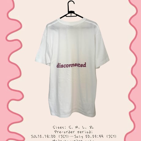 ★"disconnected" T-shirt,postcard,download code★