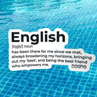 English sticker
