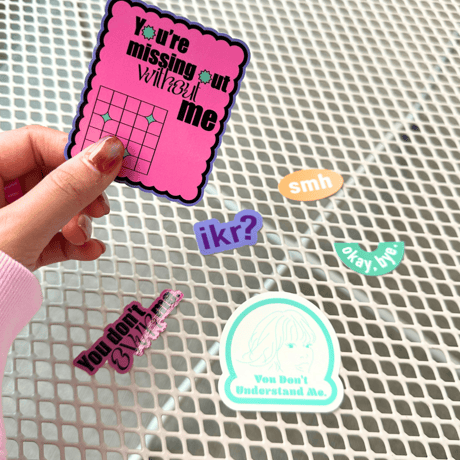 slang sticker set  - 6種