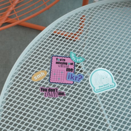 slang sticker set  - 6種