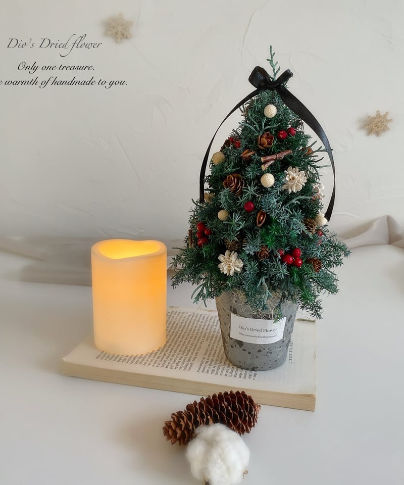 ⁂針葉樹香るフレッシュクリスマスハーフリース⁂ 針葉樹香るフレッシュクリスマスハーフリース⁂ クリスマスリース