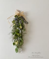 初夏の草花の縦型ガーランド