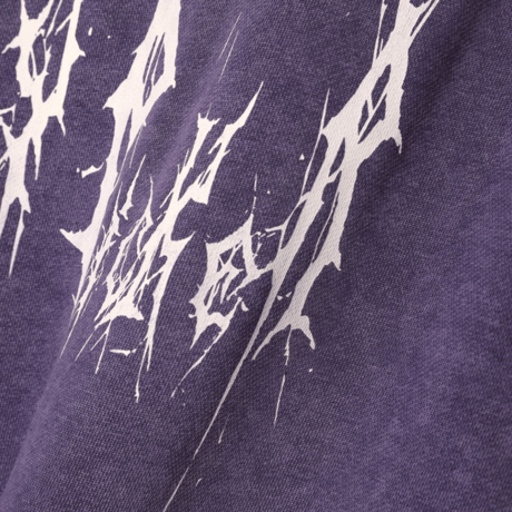"TP" WASHED HOODIE / purple