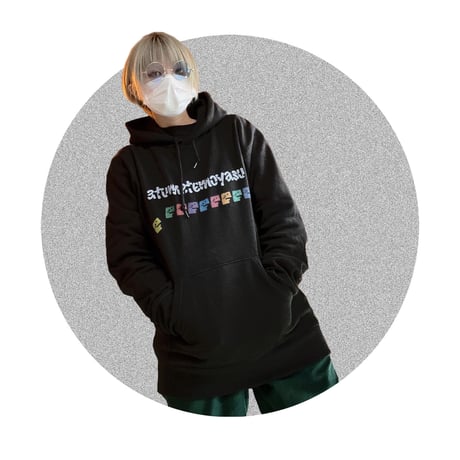atumetemoyasu logo hoodie / type1