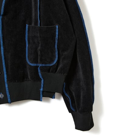 GRID SWITCH CARDIGAN / black