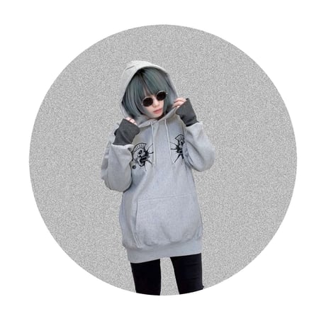 double skull hoodie
