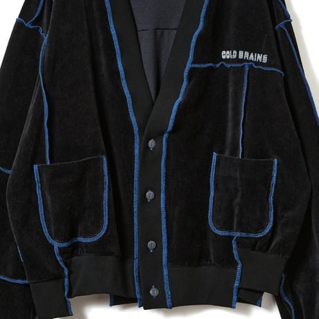 GRID SWITCH CARDIGAN / black