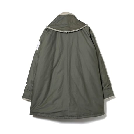 BOA STAND COLLAR COAT / green